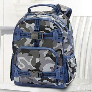 Pottery Barn Small Backpack - Blue Shark Camo